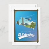 El Salvador Reisplattegrond Feestdagenkaart (Voorkant / Achterkant)