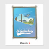 El Salvador Reisplattegrond Sticker (Vel)