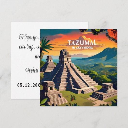 El Salvador | Reizen  Retro Custom (Voorkant / Achterkant)