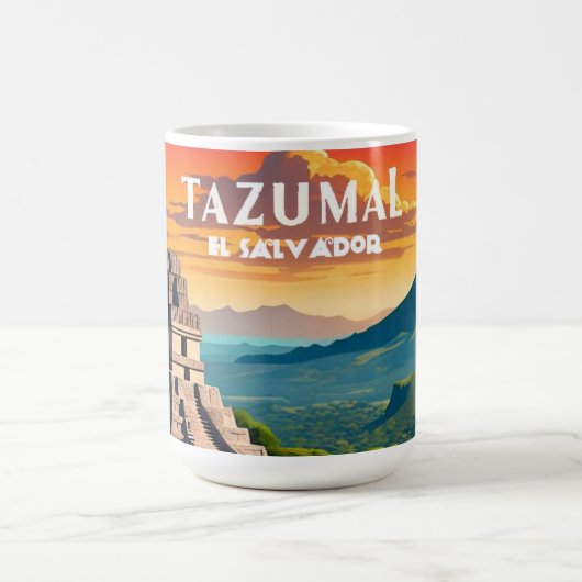 El Salvador | Reizen  Retro Custom Koffiemok (Center)