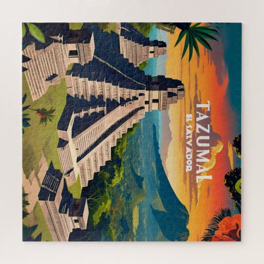 El Salvador Reizen  Retro Legpuzzel (Horizontaal)