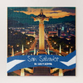 El Salvador Reizen  Retro Legpuzzel (Verticaal)