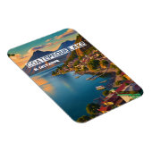 El Salvador Reizen  Retro Magneet (Rechterzijde)