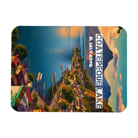 El Salvador Reizen Retro Magneet (Horizontaal)