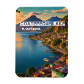 El Salvador Reizen  Retro Magneet (Verticaal)