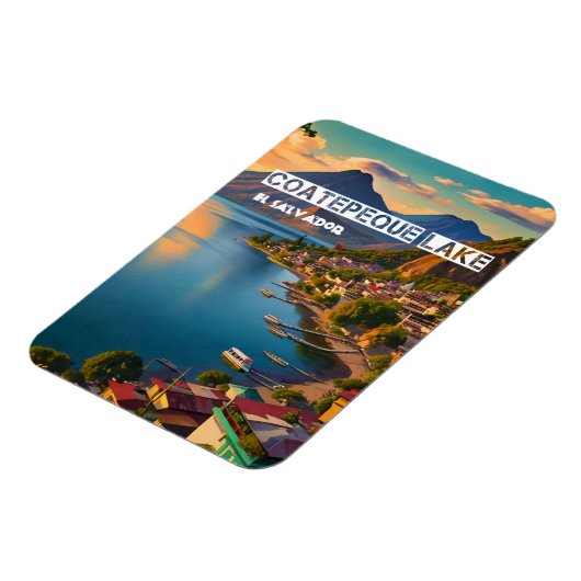 El Salvador Reizen Retro Magneet (Linkerzijde)