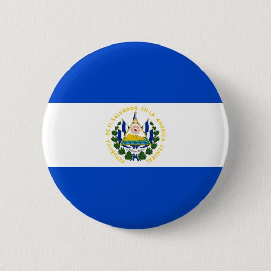 El Salvador Ronde Button 5,7 Cm (Voorkant)