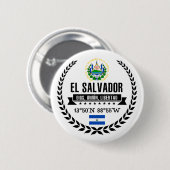 El Salvador Ronde Button 5,7 Cm (Voorkant /achterkant)