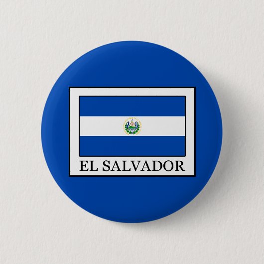 El Salvador Ronde Button 5,7 Cm (Voorkant)