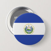 El Salvador Ronde Button 7,6 Cm (Voorkant /achterkant)