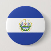 El Salvador Ronde Button 7,6 Cm (Voorkant)