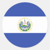 El Salvador Ronde Sticker (Voorkant)