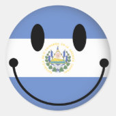 El Salvador Ronde Sticker (Voorkant)
