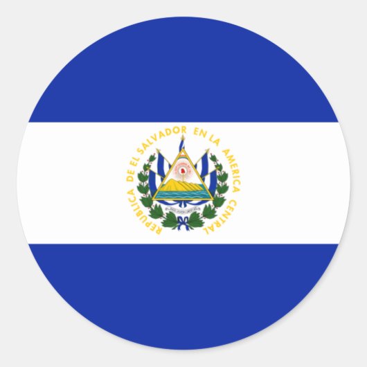 el salvador ronde sticker (Voorkant)