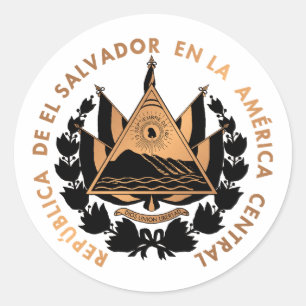 El Salvador Ronde Sticker