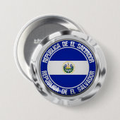 El Salvador Round Emblem Ronde Button 7,6 Cm (Voorkant /achterkant)