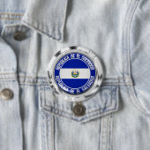 El Salvador Round Emblem Ronde Button 7,6 Cm (In situ)