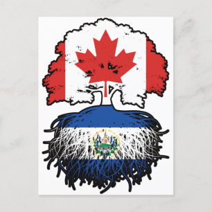 El Salvador Salvadoran Canadian Canada Tree Roots Briefkaart