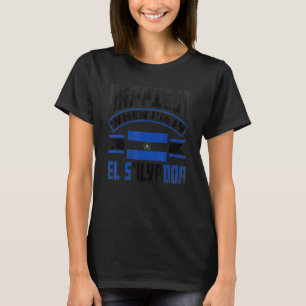 El Salvador Salvadoran is het gelukkigst als ik in T-shirt
