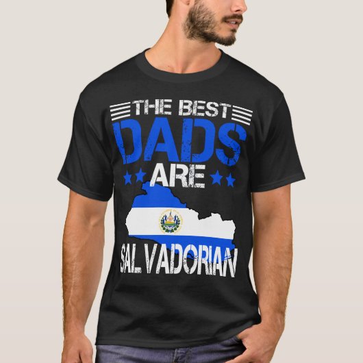 El Salvador Salvadorian Dad Fathers Day Gift T-shirt (Voorkant)