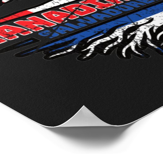 El Salvador Salvadorian Salvadoran Can Poster (Hoek)