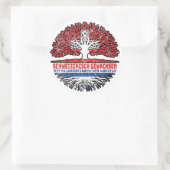 El Salvador Salvadorianisch Schweizer Schweiz Baum Ronde Sticker (Tas)