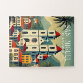 El Salvador | San Miguel Travel  Retro Legpuzzel (Horizontaal)