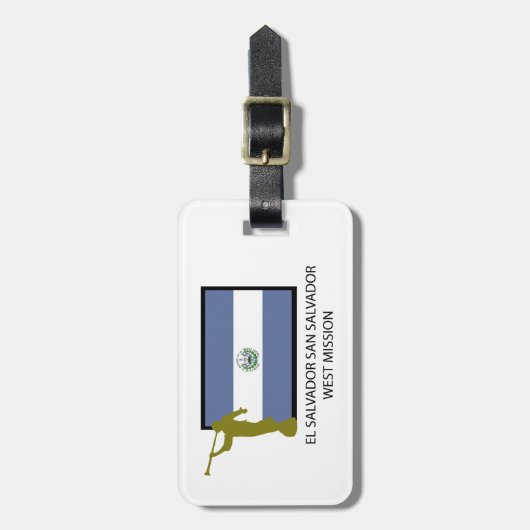 EL SALVADOR SAN SALVADOR WEST MISSIE LDS CTR BAGAGELABEL (Voorkant verticaal)