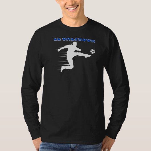El Salvador Soccer Fans Proud Salvadorean Football T-shirt (Voorkant)