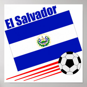 El Salvador Soccer Team Poster