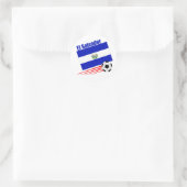 El Salvador Soccer Team Ronde Sticker (Tas)
