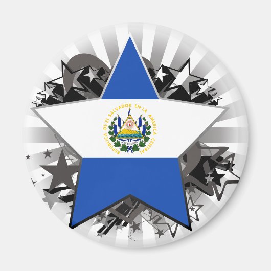 El Salvador Star Magneet (Voorkant)