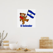 El Salvador Teddy Bear Poster (Keuken)