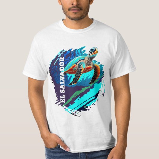 EL SALVADOR TORTUGA MARINA T-SHIRT (Voorkant)