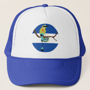 El Salvador Turquoise motto Torogoz Trucker Pet