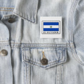 El Salvador Vierkante Button 5,1 Cm (In situ)