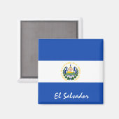 El Salvador vlag & Amerikaanse feestdag- en sportf Magneet (Voorkant / Achterkant)