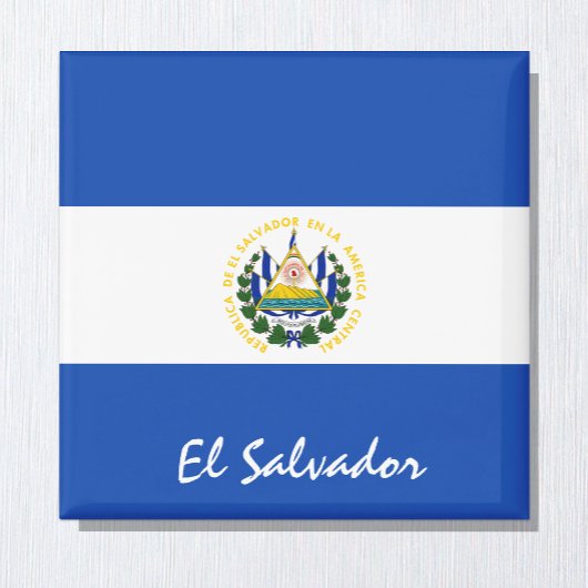 El Salvador vlag & Amerikaanse feestdag- en sportf Magneet