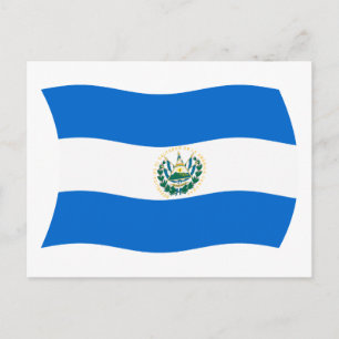 El Salvador Vlag Ansichtkaart Briefkaart