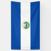 El Salvador vlag Banner (Verticaal)
