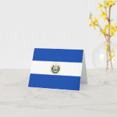 El Salvador-vlag Kaart (Gele Bloem)