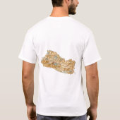 El Salvador Vlag + Kaart + Tekst T-shirt (Achterkant)