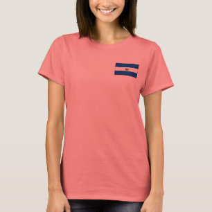 El Salvador Vlag + Landkaart T-Shirt