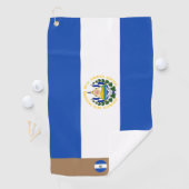 El Salvador vlag & Salvador monogrammed Golf handd Golfhanddoek (Insitu)
