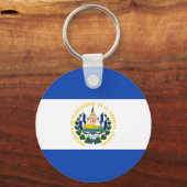 El Salvador Vlag Sleutelhanger (Voorkant)