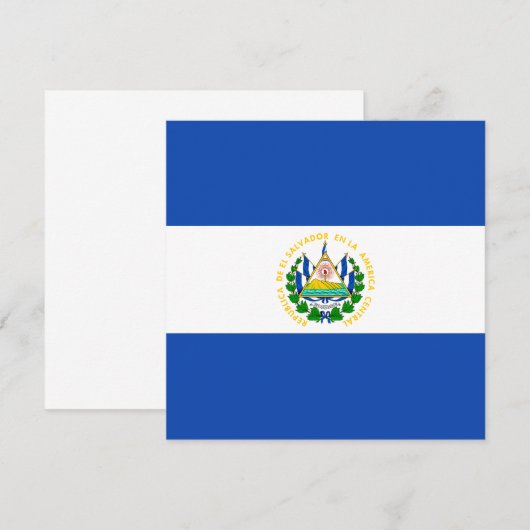El Salvador - Vlag - Uitnodiging (Voorkant / Achterkant)