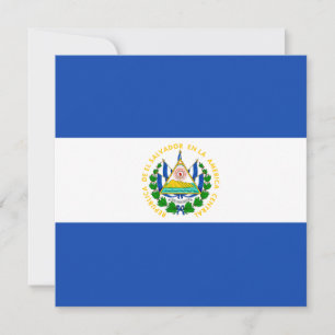El Salvador - Vlag - Uitnodiging