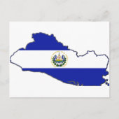 El Salvador-vlagplattegrond Briefkaart (Voorkant)