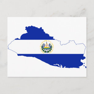 El Salvador-vlagplattegrond SV Briefkaart