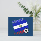 El Salvador-voetbalteam Briefkaart (Staand voorkant)